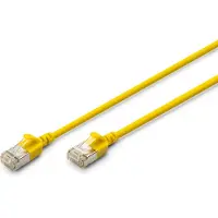 Digitus Câble pacth CAT 6A F-FTP Slim Cu, LSZH 30cm Jaune