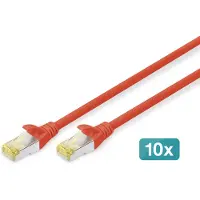 Digitus DK-1644-A-020-R Câble patch , cat. 6A, S/FTP, 2,0 m, rouge, set