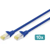 Digitus DK-1644-A-030-B Câble patch , cat. 6A, S/FTP, 3,0 m, bleu, set