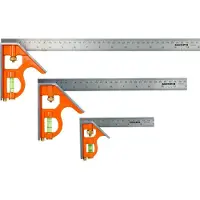 Bahco Combined Square With Metal Tracer 300 Mm Argenté