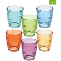 Tognana Porcellane N3585U2M255 verre à eau Couleurs assorties 6 pièce(s) 310 ml
