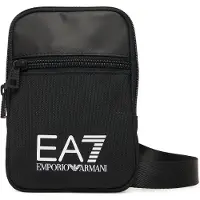EA7 unisex. 7X000391_AF19722 Petit sac à bandoulière avec maxillotype noir (OSFA), Casuel, Polyester