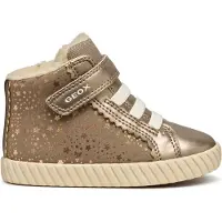Geox Chaussures à scratch Mirroless pour filles, beige, taille 23