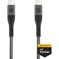 BlueBuilt Câble USB-C vers USB-C 1,5 m Kevlar Noir