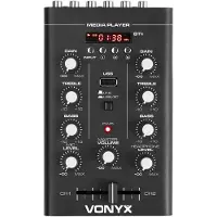 VONYX STM500BT Table de mixage DJ 2 canaux Bluetooth lecteur MP3 USB noir