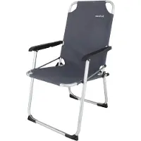 Eurotrail Chaise de camping Moita charbon