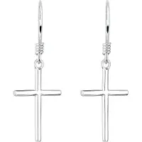 Elli Boucles d'oreilles 'Kreuz' argent