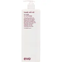 Evo Heads Will Roll Co-Wash 1 Litre Conditionneur nettoyant légèrement moussant pour les cheveux ondulés et bouclés Donne de la douceur et réduit les frisottis Vegan No Sulphates
