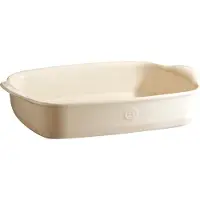 Emile Henry Plat moyen rectangulaire Ultime Beige Argile