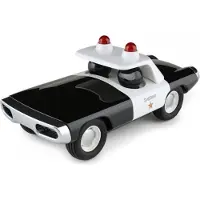 Playforever Auto Maverick Heat Police - Voiture jouet vintage bleu blanc