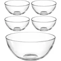 Leonardo S CUCINA 5-tlg., Saladier + bol, Transparent