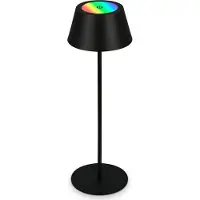 Briloner Akku RGB LED Tischleuchte, schwarz, 1xLED-Modul/2,6W