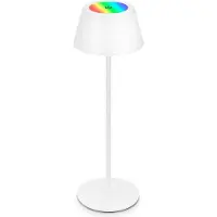 Briloner Akku RGB LED Tischleuchte, weiss, 1xLED-Modul/2,6W