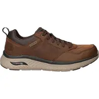 SKECHERS Arch Fit Crosser - Ronaldo Veterschoenen Laag - Donkerbruin - Maat 48.5