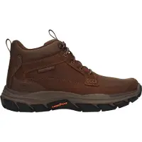 SKECHERS Bottes à lacets 'Relaxed Fit: Respected - Boswell' brun foncé