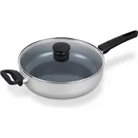 Brabantia Cocotte Indu+ 28 cm, Poêle + casserole, Gris, Argent