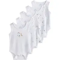 Next Barboteuse / body bleu / gris / orange / blanc