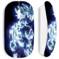 MANIACASE Souris sans fil - - Dragon Ball Z Goku Ultra Instinct - Blanc - Ergonomique - Confortable