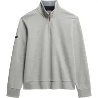 Superdry Homme Sweatshirt Core Pique Demi-zip Gris Taille: L
