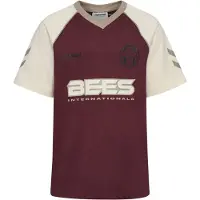 Hummel T-Shirt fonctionnel beige / beige foncé / lie de vin / noir