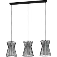 Eglo Lampe suspendue 3 lumières Maseta noir