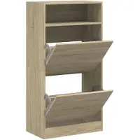 vidaXL Armoire à chaussures chêne sonoma 60x34x116cm Bois d'ingénierie