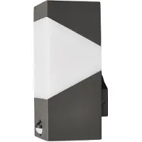 LUCANDE - Kiran Applique Murale d'Extérieur w/Sensor Graphite