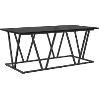 vidaXL Table basse en chêne noir 100X50X40 cm en bois composite et métal Lumarko !