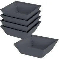 vidaXL Cache-pot de jardin 5 pcs Anthracite 50 x 50 x 15 cm