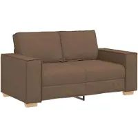 vidaXL Canapé 2 places Marron 160x78x84 cm Tissu