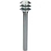 Albert Lampe de jardin en acier inoxydable Lanterno 90 cm