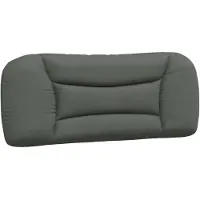 vidaXL Coussin de tête "Hvar" gris foncé 100 cm Tissu