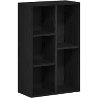 vidaXL Bibliothèque En Chêne Noir 50 X 25 X 80 Cm Bois D'ingénierie