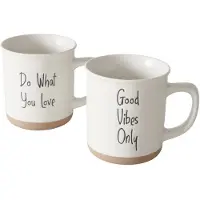 Boltze Kaffeebecher Vibo 2fa.so.380ml, Tasse, Blanc, Noir