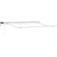 vidaXL Cadre de store avec bandes lumineuses LED Blanc 300 x 250 cm Aluminium