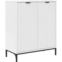 vidaXL Sideboard Blanc 69,5 x 33 x 82 cm Bois composite