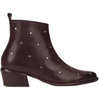 Wonders pour femme. D-2002 Bottines en cuir Fei 02 marron (40), 3 à 5 cm, Fermeture éclair, Casuel