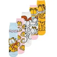 Garfield Chaussettes de - - Chaussettes (Lot de 5 paires) - EU 38-43 - pour Femme - multicolore - Taille EU 38-43
