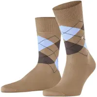 Burlington Chaussettes bleu clair / moka / noisette