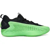 Adidas Chaussures de basketball basses 'Slime' Homme Anthony Edwards 1 Lucid Lime/Aurora Ink/Core Black