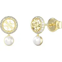 GUESS Tiny Pearly Jube05517 Earrings Doré Femme