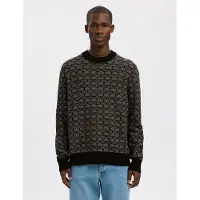 Selected Pull-over noir / blanc