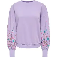 ONLY Sweat-shirt 'ONLBROOKE' marron / lilas / rose / blanc