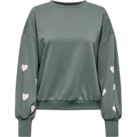 ONLY Sweat-shirt 'ONLBROOKE' crème / jade