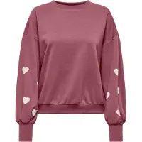 ONLY Sweat-shirt 'ONLBrooke' magenta / blanc
