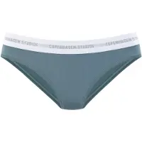 Copenhagen Studios Bas de bikini gris / pétrole / blanc