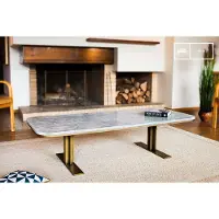 PIB Table basse scandinave en marbre Carrera