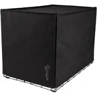 District 70 Couverture de cage pour chien Gris foncé L