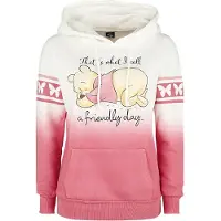Winnie the Pooh Sweat-shirt à capuche Disney de - A Friendly Day - S - pour Femme - blanc/rose - Taille S