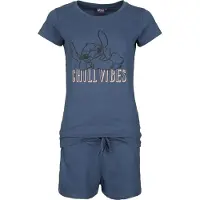 Lilo & Stitch Pyjama Disney de - Chill Vibes - S - XXL - pour Femme - bleu - Taille M